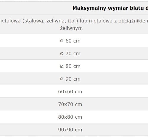Podstawa stołu stolika kolor czarny SH-3050-2/H/B - 45x45 cm