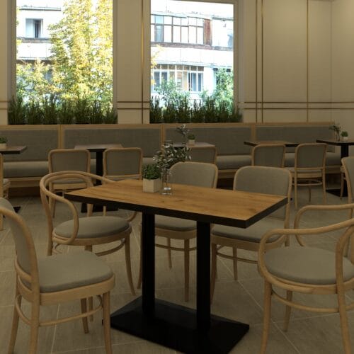 Stolik barowy Joma 120x60| Dąb Kamienny